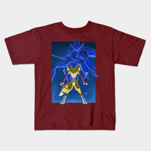 Renamon Digivolution Kids T-Shirt by MEArtworks